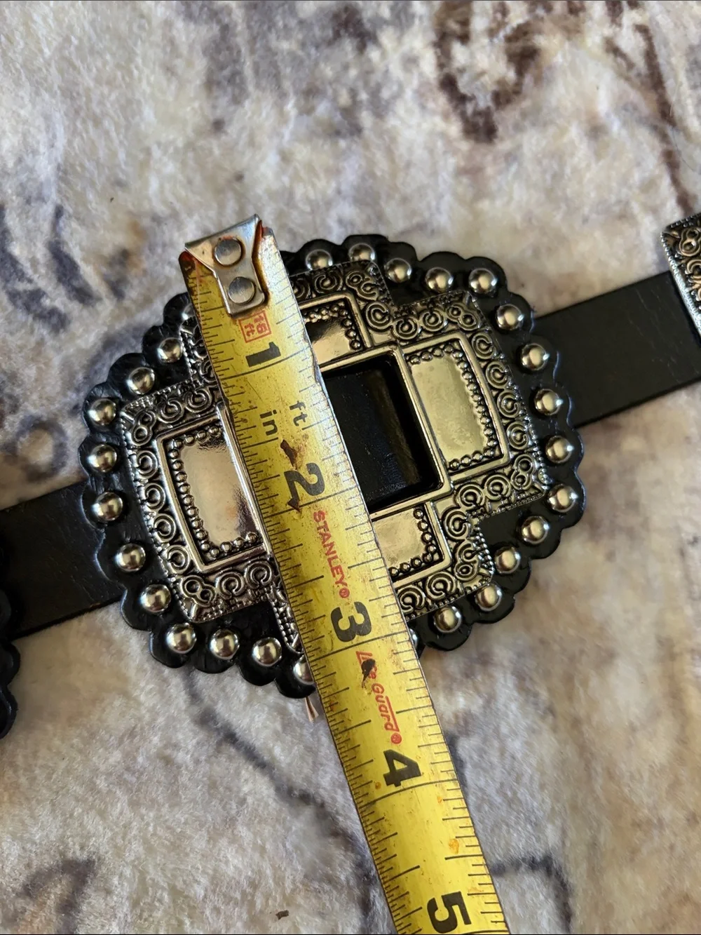 N/A black leather